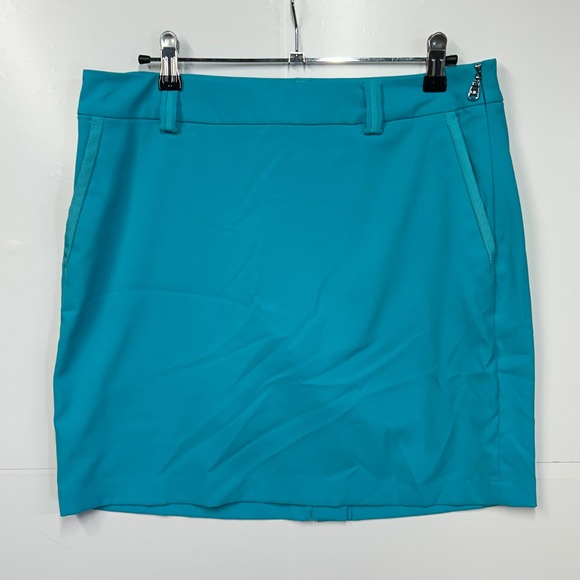 Polo Ralph Lauren Pants - Polo Golf Ralph Lauren Womens Turquoise Blue Performance Skort Size 6 Side Zip